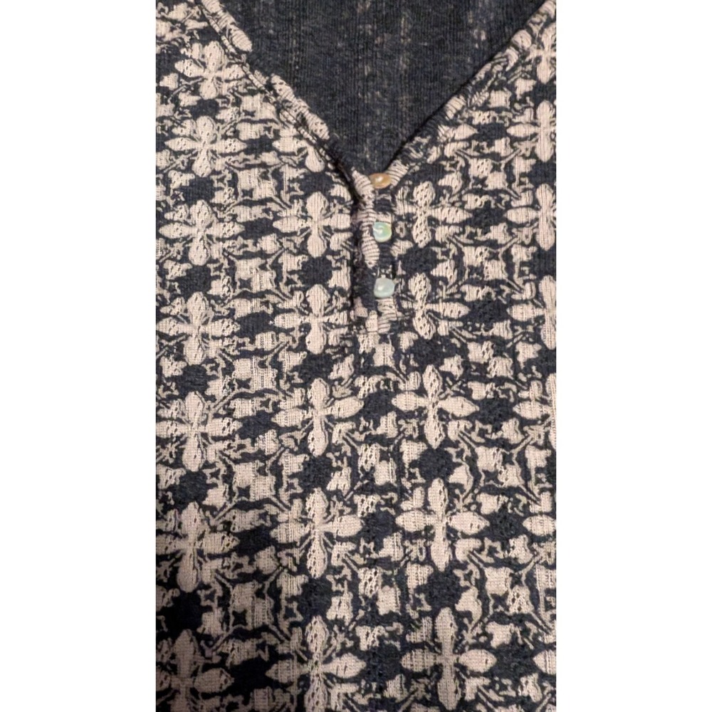 Lucky Brand Women's Boho Crosses Top Size Large Multicolor